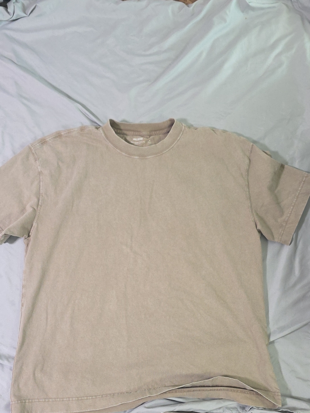 Hollister Men's Crewneck T-Shirt - Taupe Brown